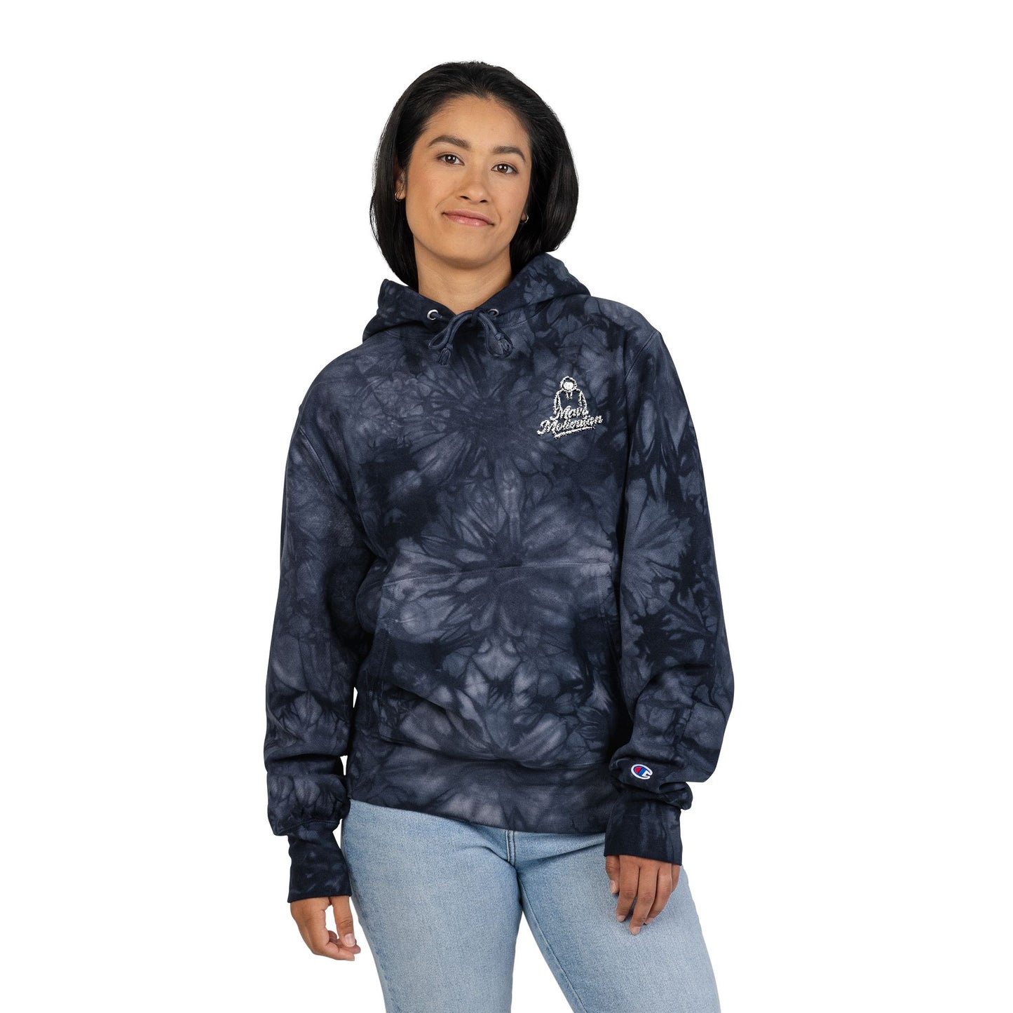 Tie-Dye Embroidery Logo Hoodie