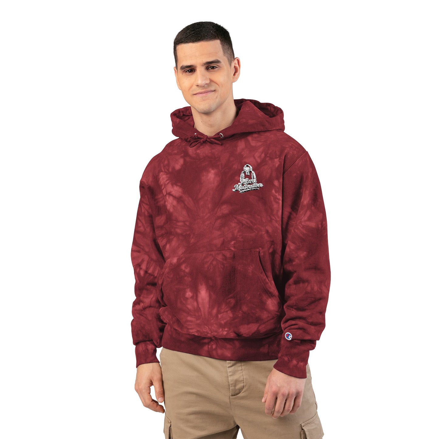 Tie-Dye Embroidery Logo Hoodie