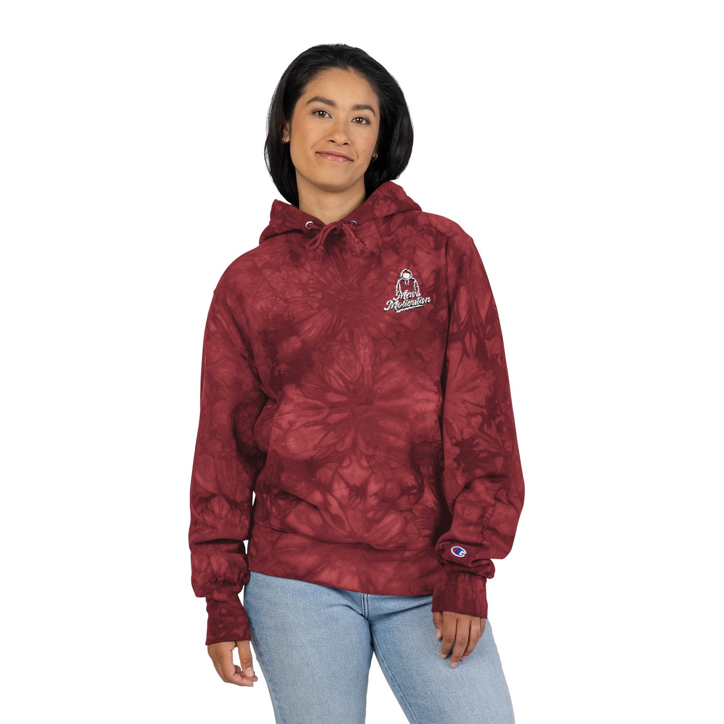 Tie-Dye Embroidery Logo Hoodie