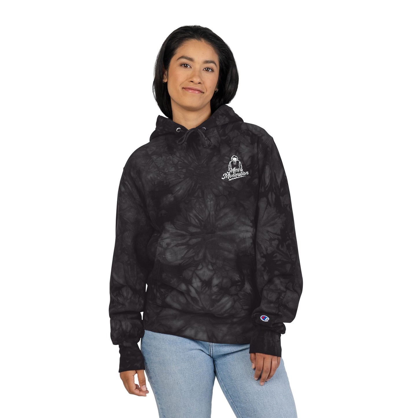 Tie-Dye Embroidery Logo Hoodie