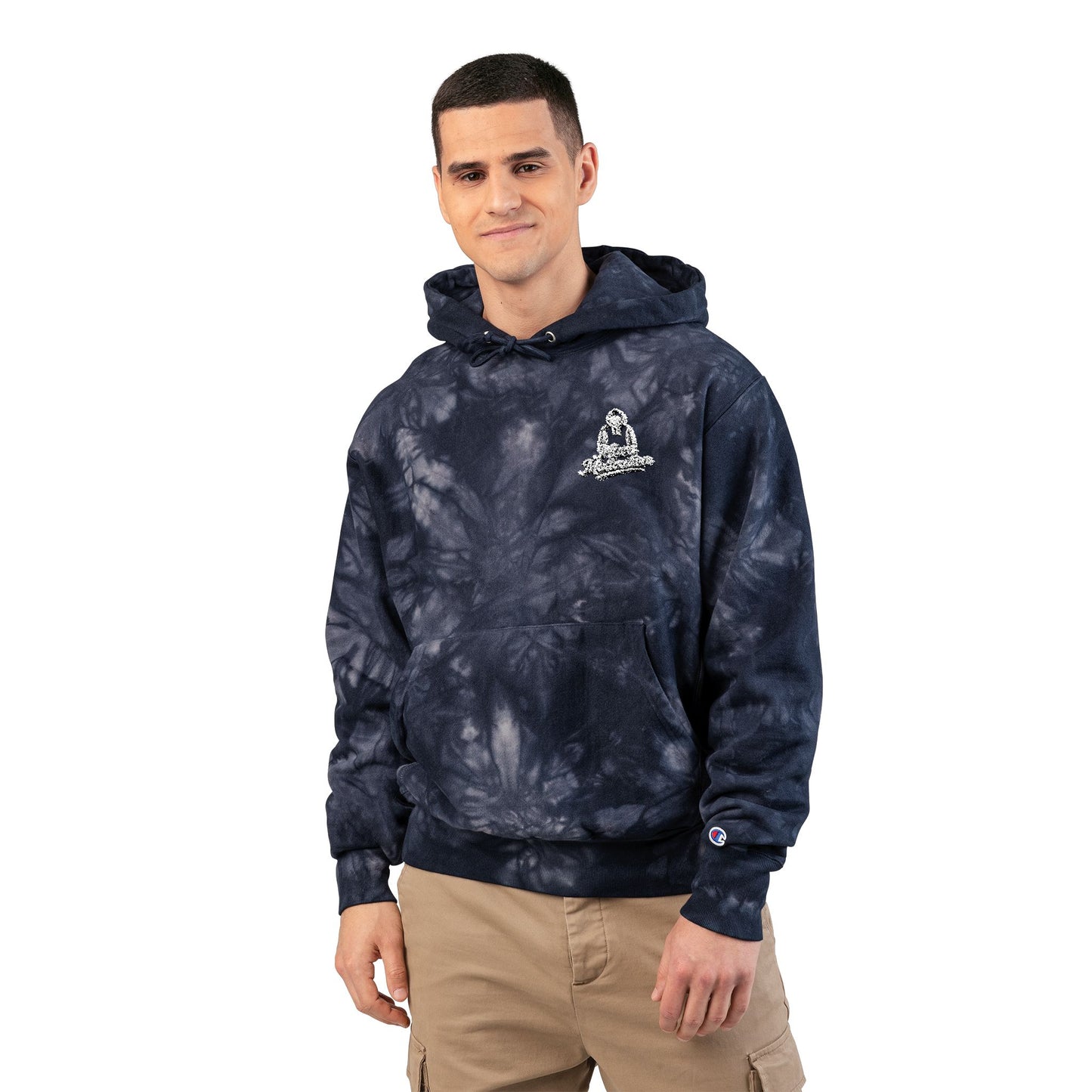 Tie-Dye Embroidery Logo Hoodie